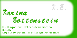 karina bottenstein business card